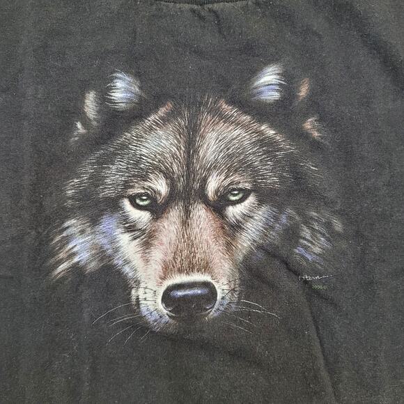Vintage Wolf Shirt XL 25x28 Y2K USA - Picture 12 of 13